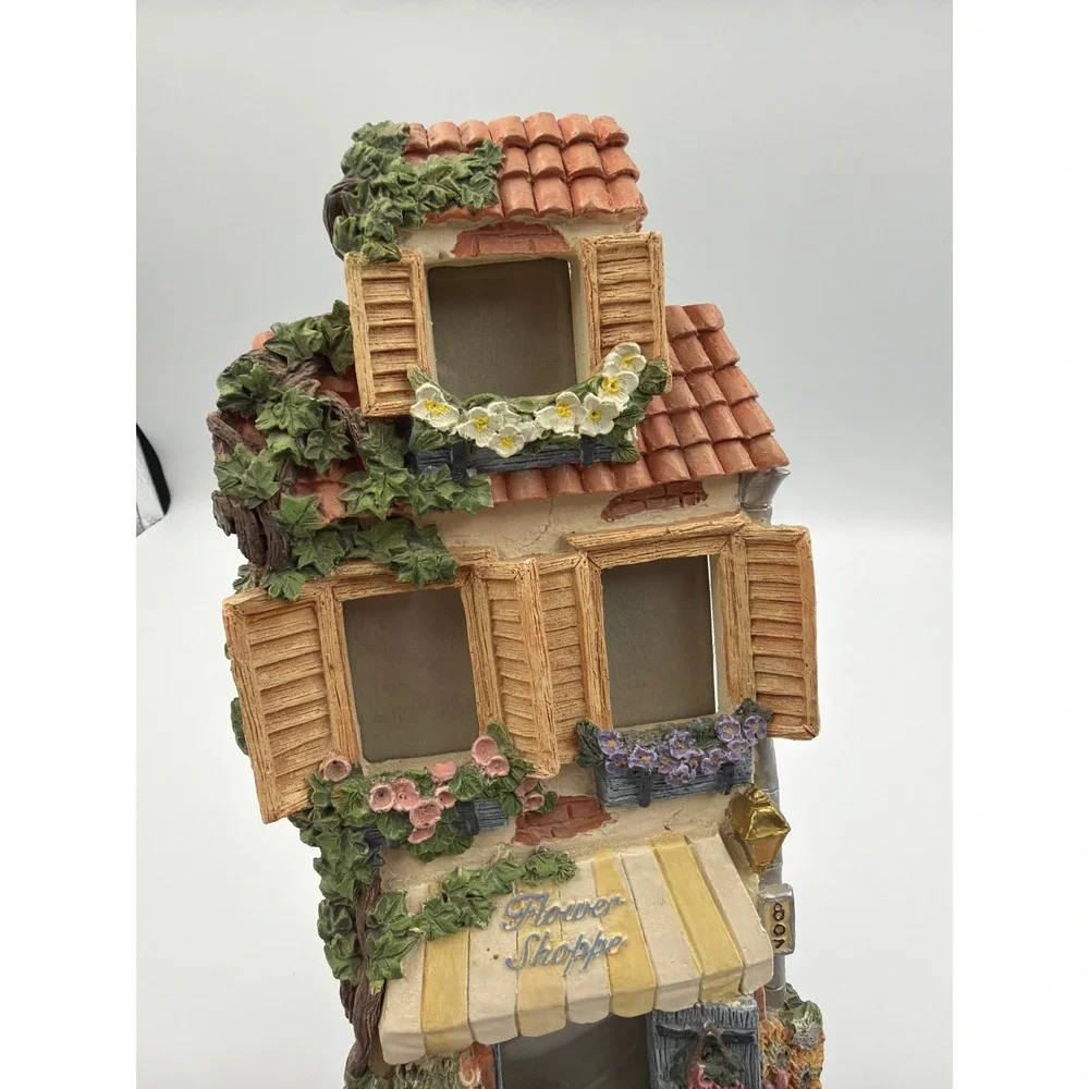 Vintage Hand-Painted 3D Flower Shoppe 4 Opening Cottagecore 10